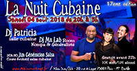 visuel nuit Cubaine du samedi 04 août 2018